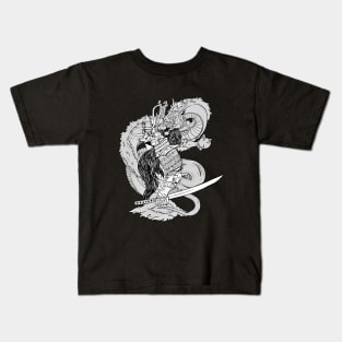 THE DRAGON SAMURAI Kids T-Shirt